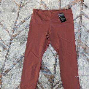 Nike Women's Leggings in Rust Red